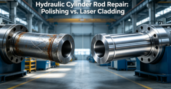Hydraulic Cylinder Rod Scratch Repair Comparison: Polishing vs Laser Cladding – Cost & Service Life Guide