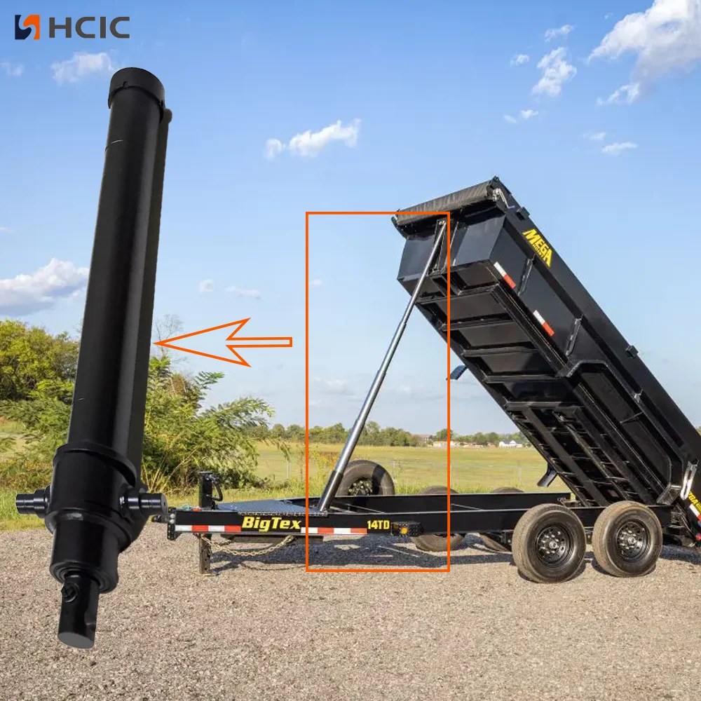 4-Stage Underbody Telescopic Tipping Cylinder for Heavy Dump Trailers