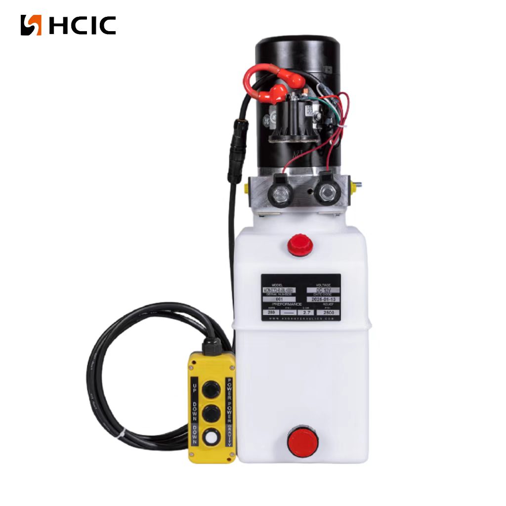 DC12V-8L-DBL-003, Double Acting 12V DC 8L Reservoir With 3 Button