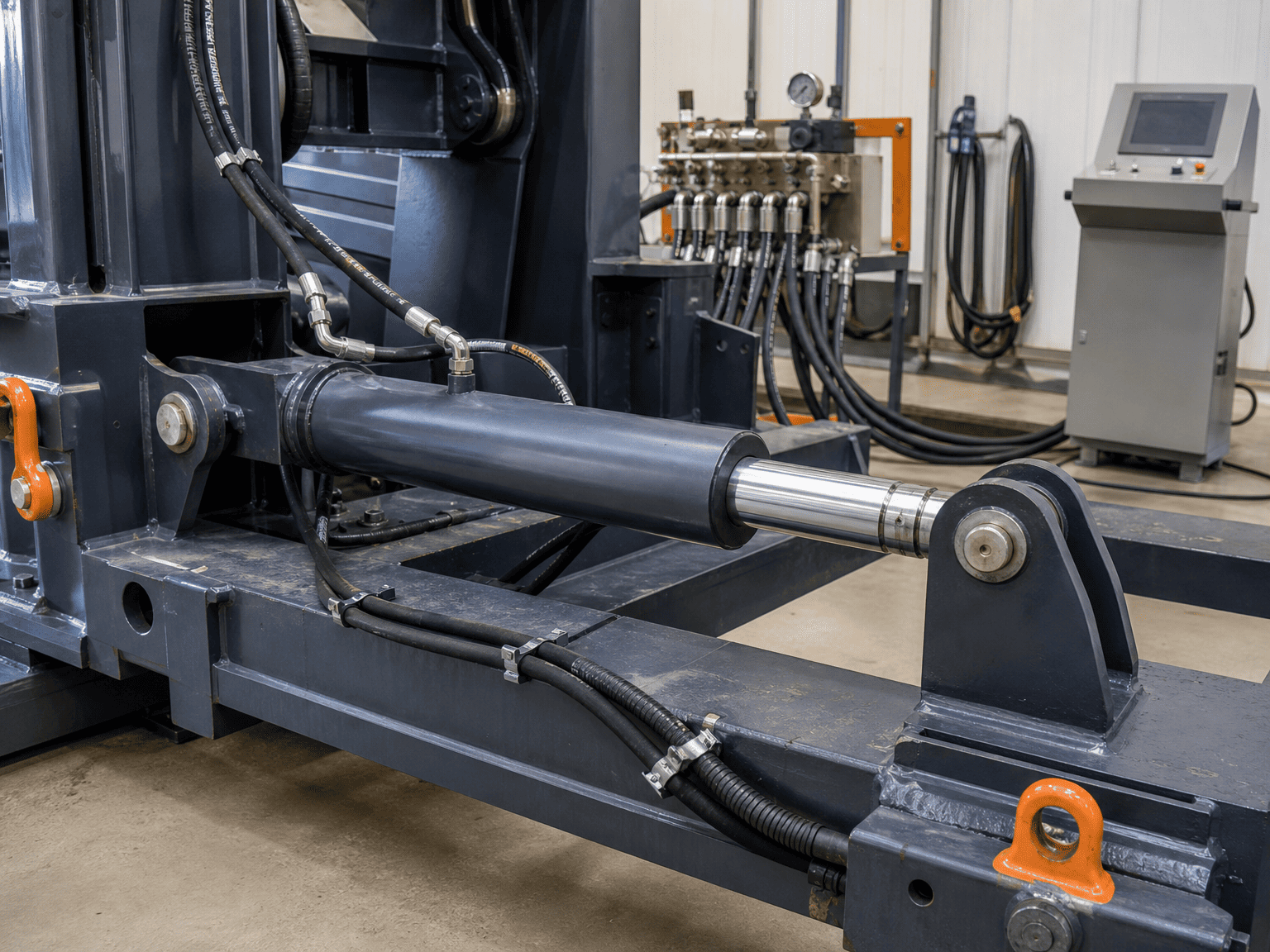 hydraulic cylinder installation alignment and pre-commissioning inspection