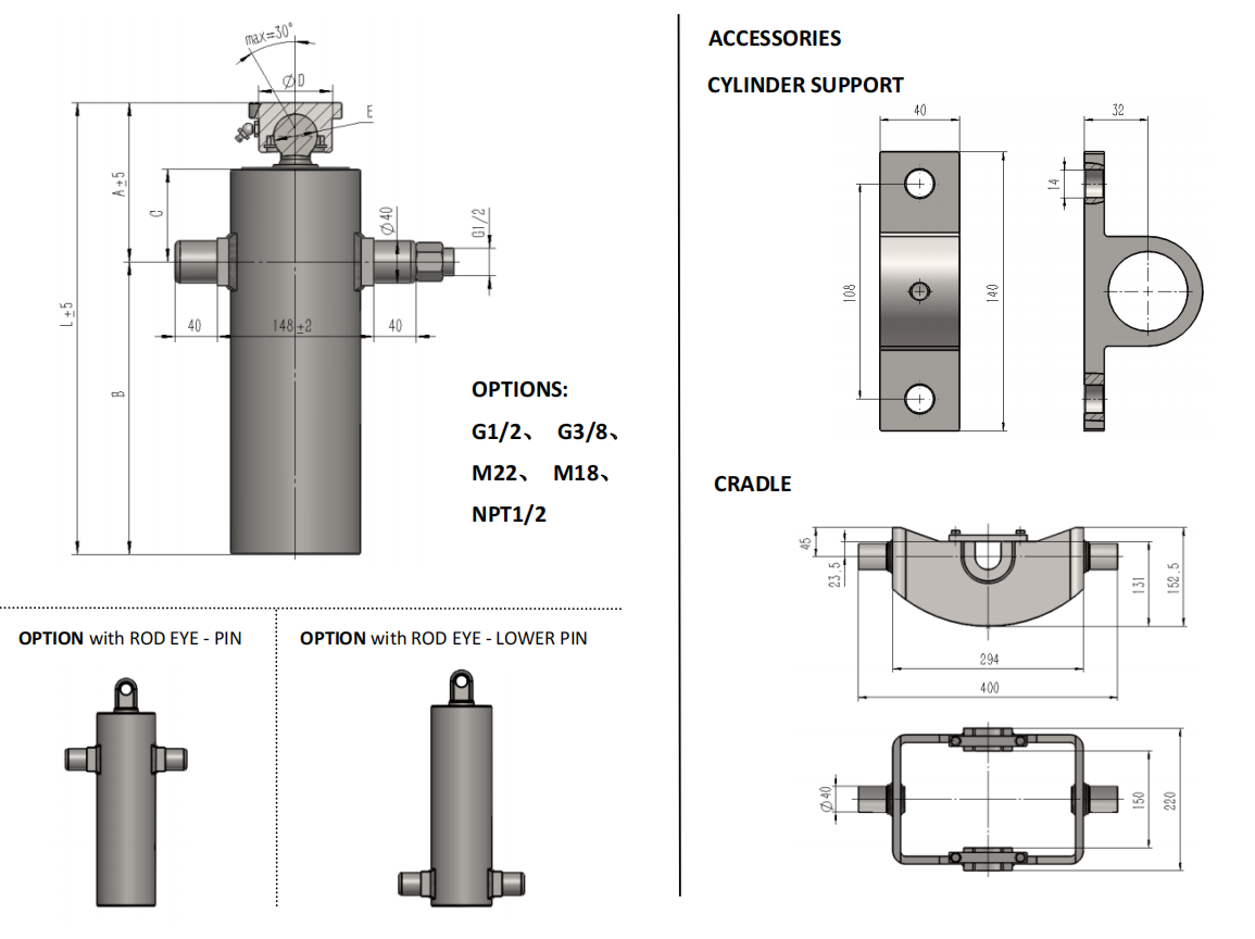 hydraulic cylinders