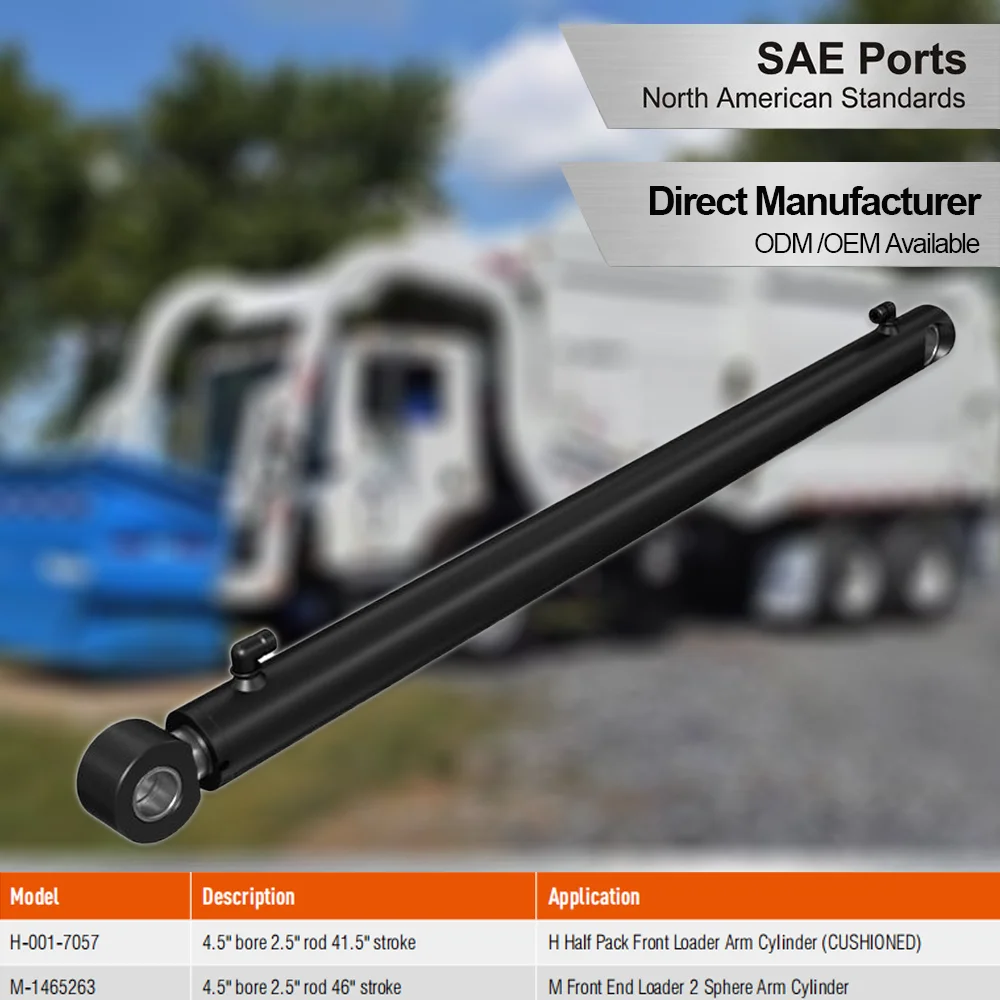 L-HYC00823 Sweep Packer Hydraulic Cylinder for Rear Loader Garbage Trucks